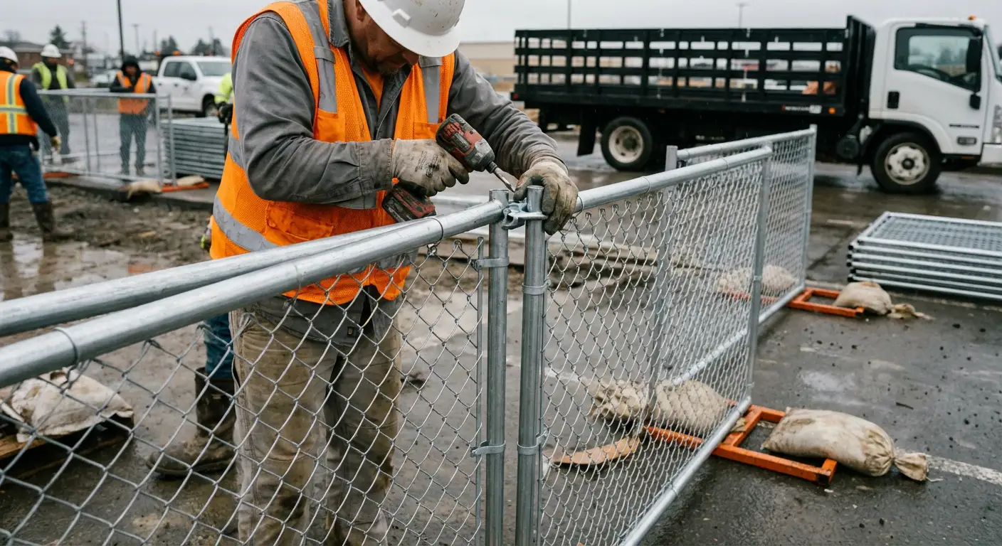 Physical security fencing for site investigation in Greenwood, IN