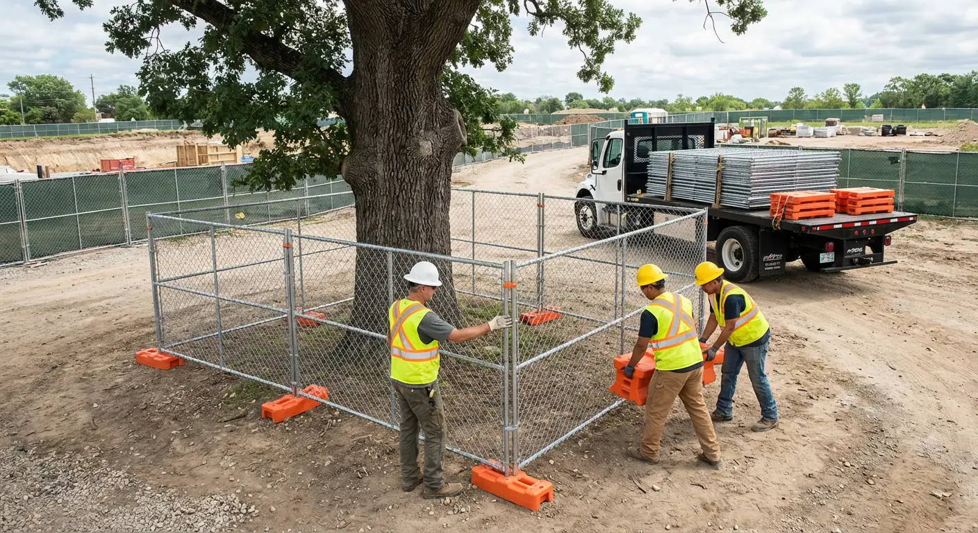 Temporary gate rental and secure perimeter fencing in Greenwood, IN