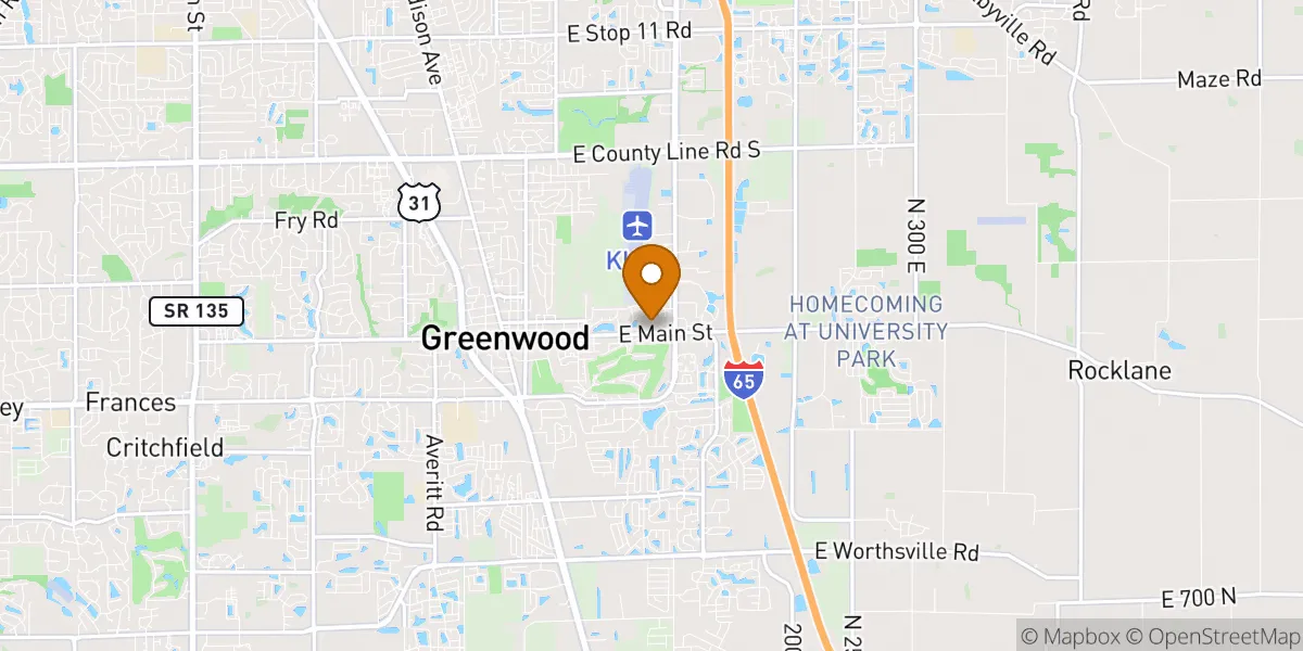 neighborhood map in Greenwood, IN